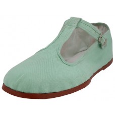 T5-777-Aqua - Wholesale Women's T-Strap Cotton Upper Classic Mary Jane Shoes (*Aqua Mint) *Last 3 Case